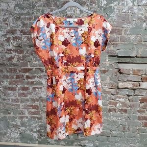 Floral mini dress with pockets